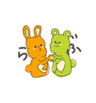癒しのきみどりくまと飲むうさの日常編（個別スタンプ：13）