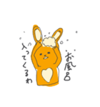 癒しのきみどりくまと飲むうさの日常編（個別スタンプ：19）