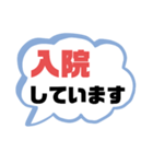 病院.入院生活① 家族.友達連絡  大文字（個別スタンプ：3）