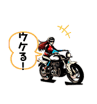 おしゃれバイク女子のスタンプ（個別スタンプ：23）