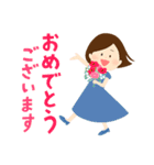 大人女子の気遣いスタンプ（個別スタンプ：20）