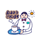 カフェのひと（個別スタンプ：4）