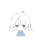 ゆる手描きおんなのこ（個別スタンプ：1）