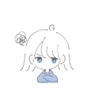 ゆる手描きおんなのこ（個別スタンプ：3）