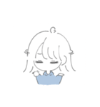 ゆる手描きおんなのこ（個別スタンプ：4）