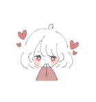 ゆる手描きおんなのこ（個別スタンプ：7）