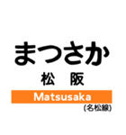 名松線の駅名スタンプ（個別スタンプ：1）