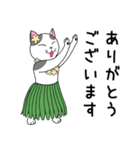 うちの子ハチワレねこ5 夏のハチワレねこ（個別スタンプ：4）