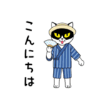 うちの子ハチワレねこ5 夏のハチワレねこ（個別スタンプ：17）