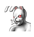 表情全開13-15 ウサギ猛 喫煙者用 プレーン（個別スタンプ：7）