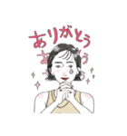 推しが尊い♪感情豊かな女の子スタンプ（個別スタンプ：3）
