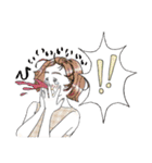 推しが尊い♪感情豊かな女の子スタンプ（個別スタンプ：12）