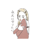 推しが尊い♪感情豊かな女の子スタンプ（個別スタンプ：21）