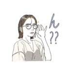 推しが尊い♪感情豊かな女の子スタンプ（個別スタンプ：24）