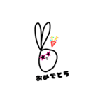 3秒うさぎさん（個別スタンプ：4）