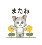 元気に夏スタンプ！【仔猫のぽんにゃん】（個別スタンプ：23）