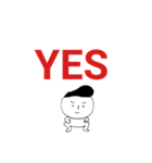 ちょっと悪そうな男の子スタンプ（個別スタンプ：35）