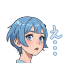 蒼髪のあおいちゃん（個別スタンプ：5）
