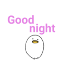 白いひよこのスタンプ（個別スタンプ：6）