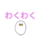 白いひよこのスタンプ（個別スタンプ：14）