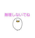 白いひよこのスタンプ（個別スタンプ：22）