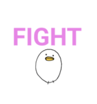 白いひよこのスタンプ（個別スタンプ：38）