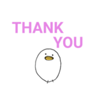 白いひよこのスタンプ（個別スタンプ：39）