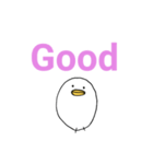 白いひよこのスタンプ（個別スタンプ：40）