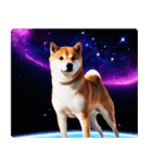 宇宙の中の柴犬（個別スタンプ：9）