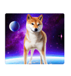 宇宙の中の柴犬（個別スタンプ：17）