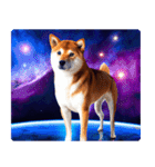 宇宙の中の柴犬（個別スタンプ：18）