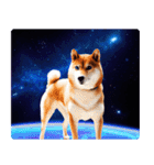 宇宙の中の柴犬（個別スタンプ：19）