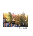 風景写真でご挨拶(日本語と繁体字)（個別スタンプ：6）