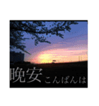 風景写真でご挨拶(日本語と繁体字)（個別スタンプ：13）