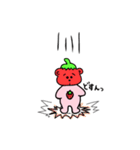 いちごくまちゃんのかわいいスタンプ2（個別スタンプ：3）