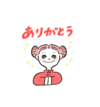 ゆるい女子の日々2 -桃色のおかっぱちゃん-（個別スタンプ：5）