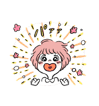 ゆるい女子の日々2 -桃色のおかっぱちゃん-（個別スタンプ：17）