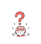 ゆるい女子の日々2 -桃色のおかっぱちゃん-（個別スタンプ：28）