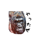 技法の定まらない動物絵スタンプ（個別スタンプ：10）