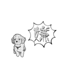 黒プーのレイ2（個別スタンプ：13）