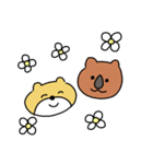 【文字なし】ゆるかわ動物のんびりスタンプ（個別スタンプ：1）