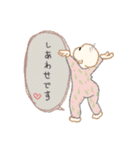 新生児に贈るスタンプ（女の子薄毛ちゃん）（個別スタンプ：11）