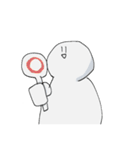 白いなんかよくわからんやつ ver.2（個別スタンプ：5）