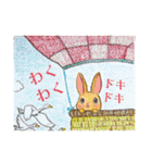 色んなうさぎと動物たち♪手書きです☆（個別スタンプ：21）