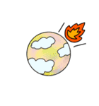宇宙人と飛行士のスタンプ（個別スタンプ：21）