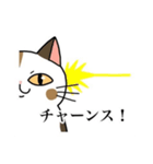 脱力系三毛猫の自由な日常（個別スタンプ：3）