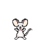ピクセルパーティー_8ビットマウス2（個別スタンプ：15）