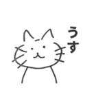 夫の描いたねことうさぎ（個別スタンプ：8）