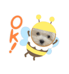 白いもこもこ犬ぺぺまるスタンプ（個別スタンプ：26）