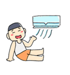 ゆるゆるQノ一君 夏！（個別スタンプ：12）
